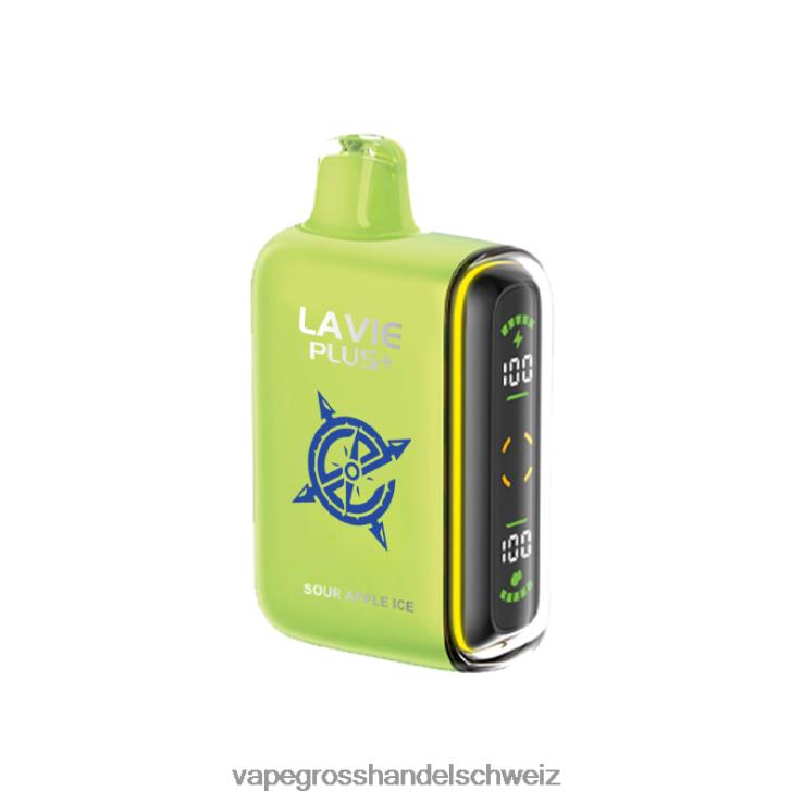 Elektronische Zigarette Iqos - LAVIE PLUS 15000 Züge saures Apfeleis F428L100