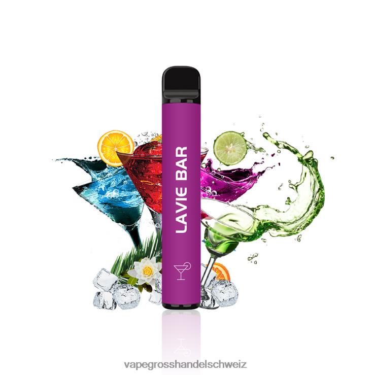 Elektronische Zigarette Flugzeug - LAVIE BAR 2% Version 800 Züge Cocktail F428L319