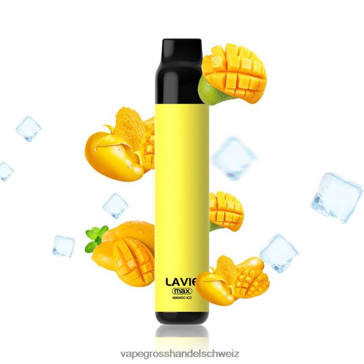 Elektronische Zigarette Flugzeug - LAVIE BAR 5000 Züge – max Mango-Eis F428L279