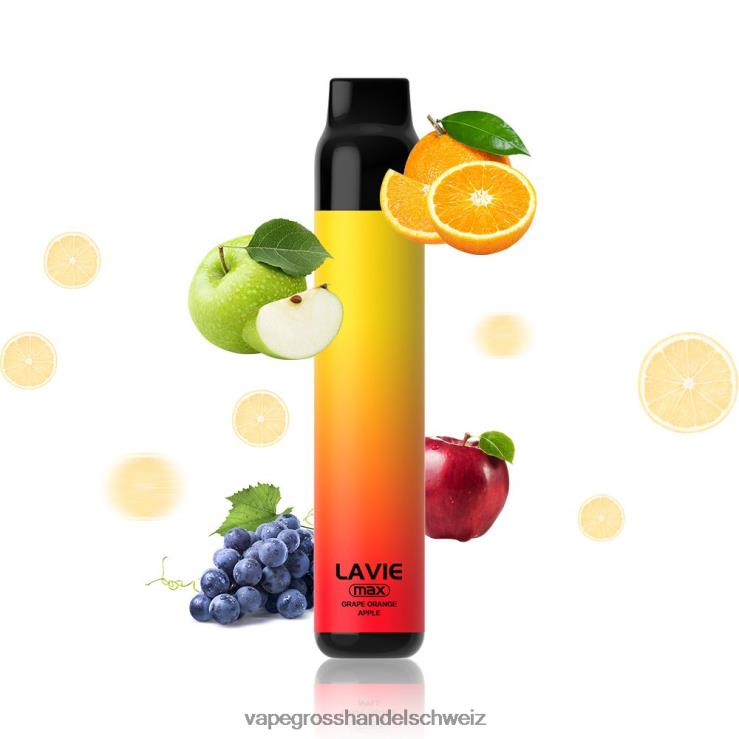 Elektronische Zigarette Iqos - LAVIE BAR 5000 Züge – max Traubenorange F428L280