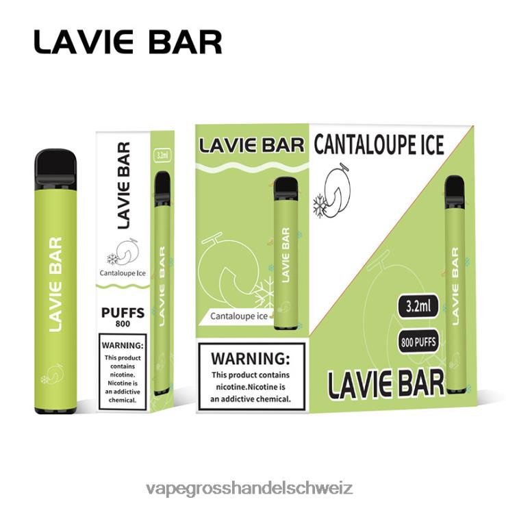 Elektronische Zigarette Kaufen - LAVIE BAR 800 Züge Cantaloupe-Eis F428L317
