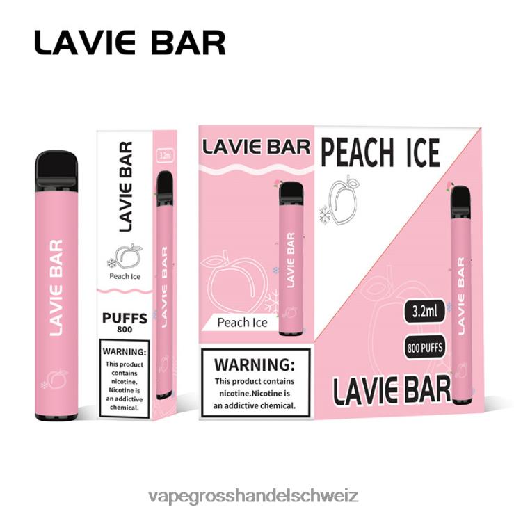Vape Großhandel Elfbar - LAVIE BAR 800 Züge Pfirsicheis F428L314