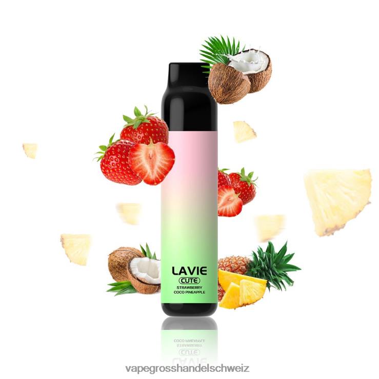 Vape Großhandel - LAVIE BAR 3000 Züge Erdbeer-Kokos-Apfel F428L291