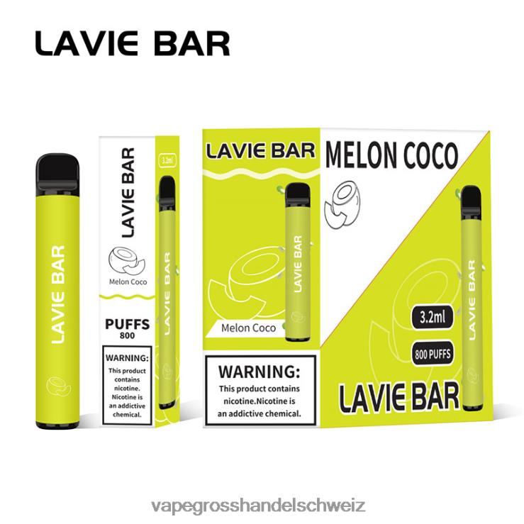 Vape Grosshandel Schweiz - LAVIE BAR 800 Züge Melone Kokos F428L315