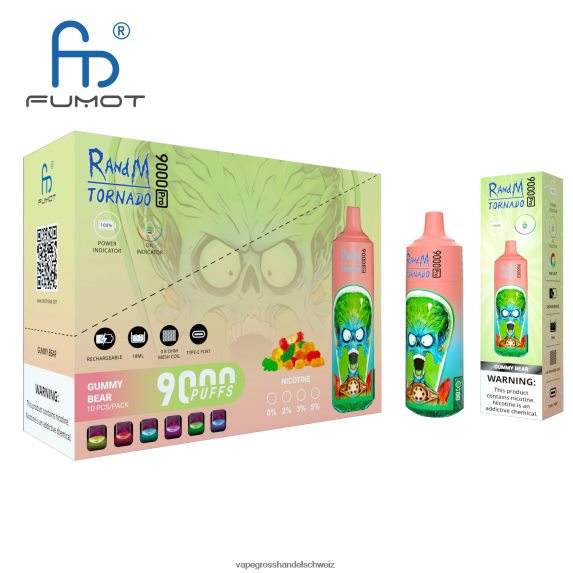 Vape Großhandel Preise 666R842 Einweg RandM Tornado 9000 5 %