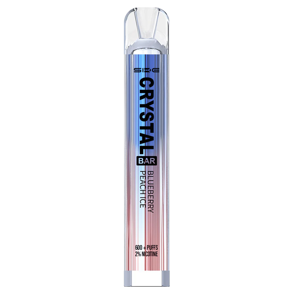 Elektronische Zigarette Kaufen 666R84267 Blaubeer-Pfirsich-Eis SKE Crystal Bar Einweg-Vaporizer mit 600 Zügen