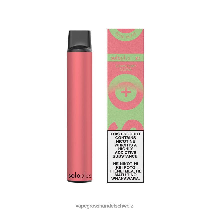 Elektronische Zigarette Kaufen - Solo Plus Einweg-Vape-Paradies-Kollektion Erdbeer-Guave R8BVXD37