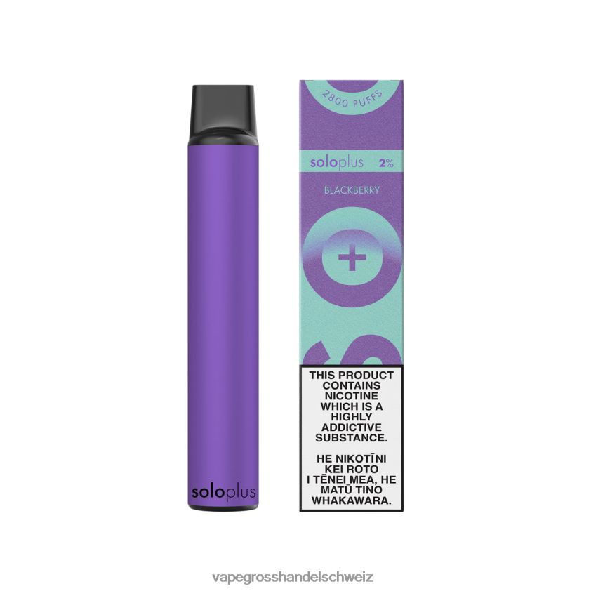 Elektronische Zigarette Ohne Nikotin - Solo Plus Einweg-Vape-Paradies-Kollektion Brombeere R8BVXD38