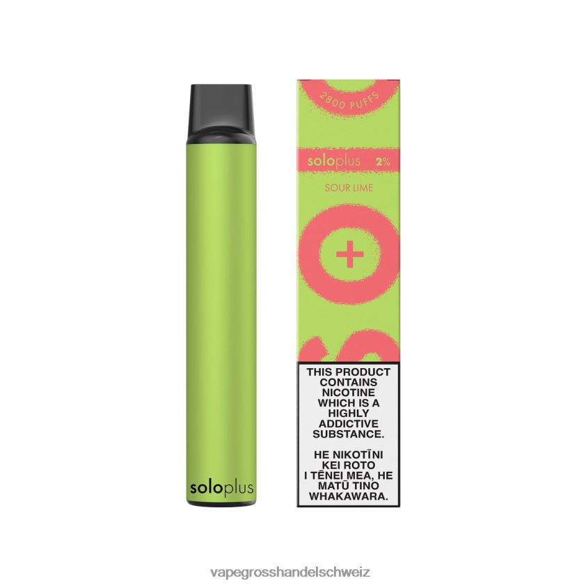 Vape Großhandel Elfbar - Solo Plus Einweg-Vapor saure Limette R8BVXD34