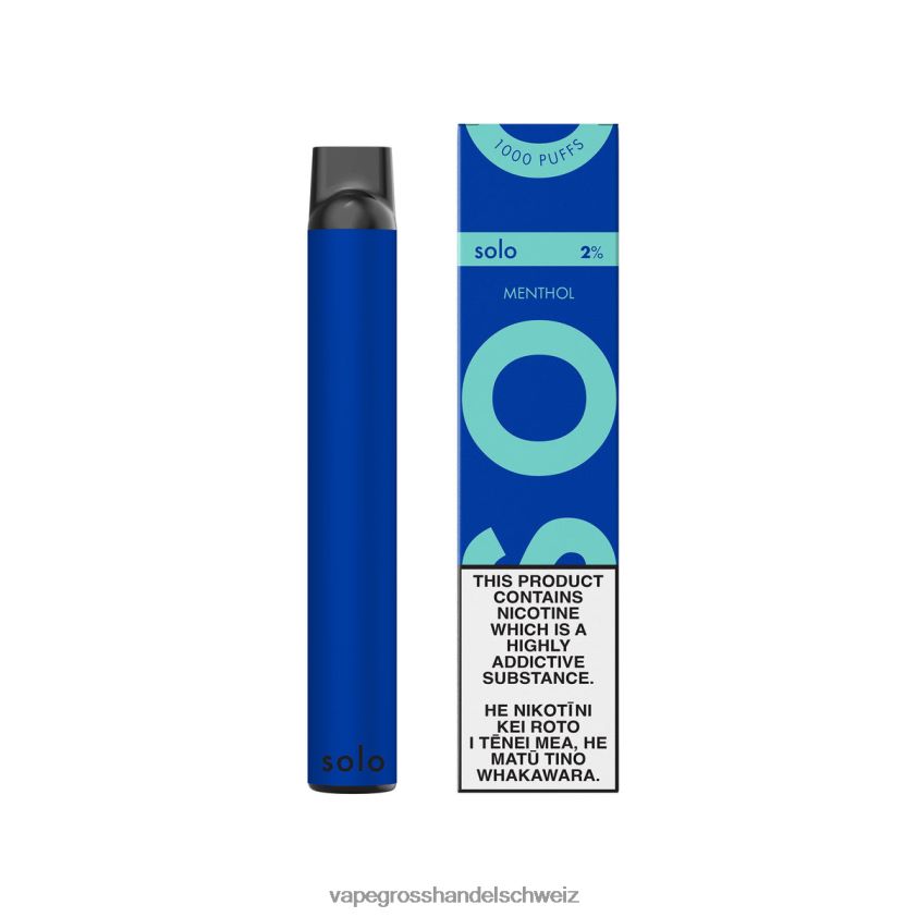 Elektronische Zigarette Ohne Nikotin - Solo Einweg-Vapor Menthol R8BVXD8