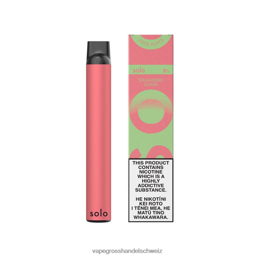 Vape Großhandel - Solo Einweg-Vape-Paradies-Kollektion Erdbeer-Guave R8BVXD21