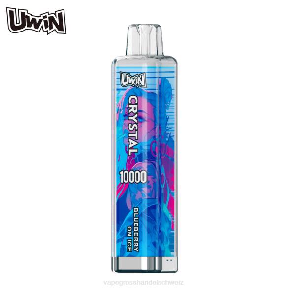 Vape Großhandel Elfbar - UWIN CRYSTAL 10000 Einweg-Vapes Blaubeere auf Eis T8ZP4