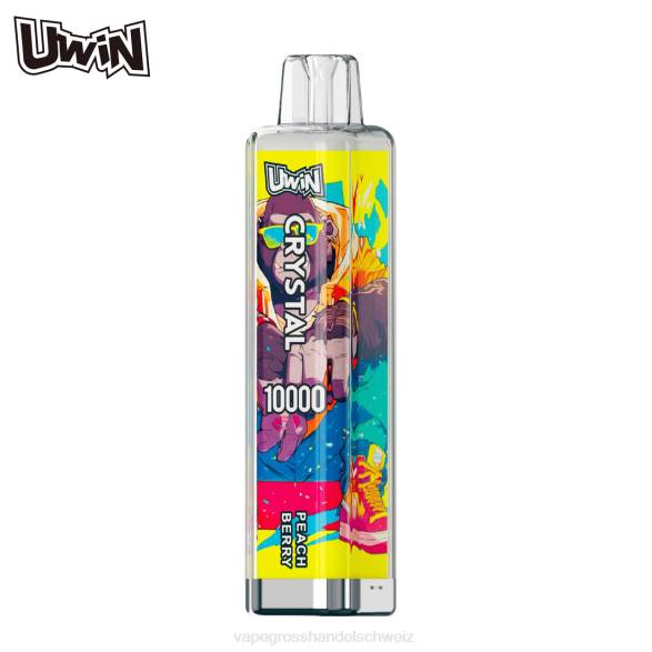 Vape Großhandel Preise - UWIN CRYSTAL 10000 Einweg-Vapes Pfirsichbeere T8ZP12