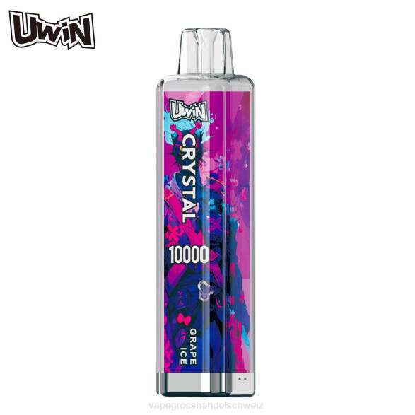 Vape Großhandel Preise - UWIN CRYSTAL 10000 Einweg-Vapes Traubeneis T8ZP2