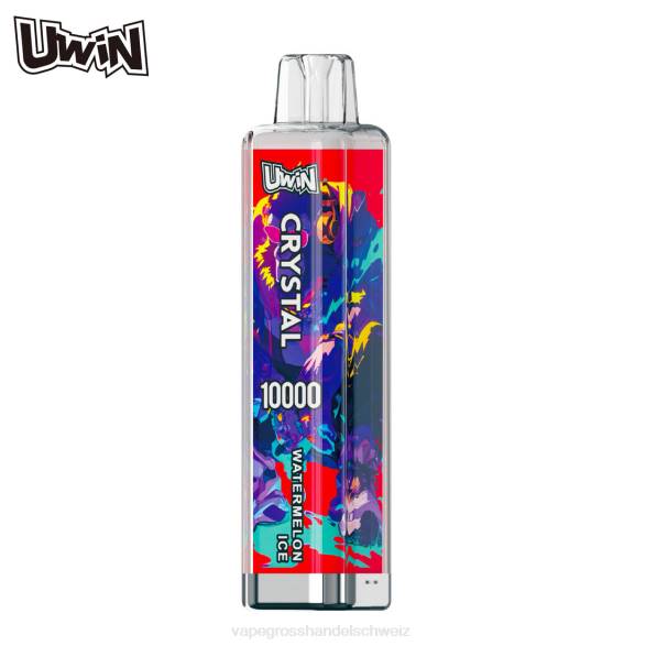 Vape Grosshandel Schweiz - UWIN CRYSTAL 10000 Einweg-Vapes Wassermeloneneis T8ZP5
