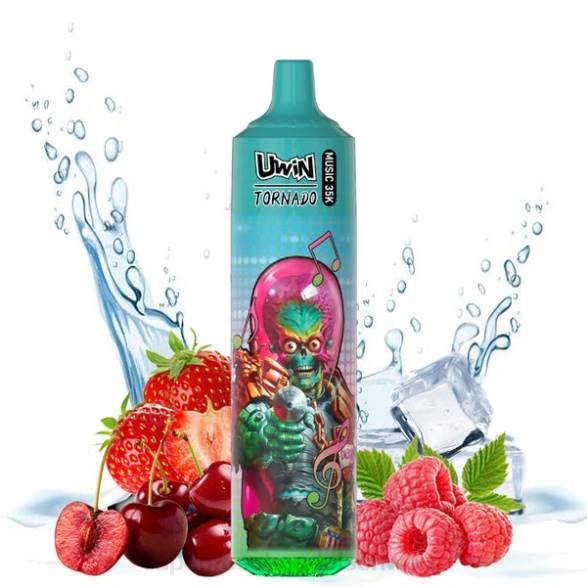 Vape Großhandel Preise - UWIN CRYSTAL 35.000 Einweg-Vaporizer Erdbeer-Himbeer-Kirsch-Eis T8ZP22