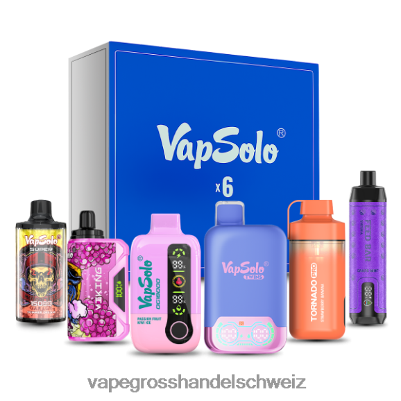 Vape Großhandel Preise - Vapsolo Überraschungsbox-Set zufällige Geschmacksrichtungen HTX6V4119