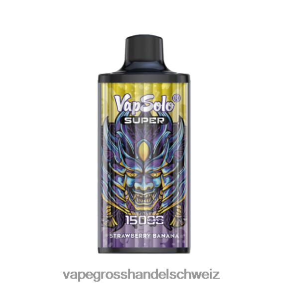Elektronische Zigarette Ohne Nikotin - Vapsolo SUPER Einweg-Vapor Erdbeerbanane HTX6V4116