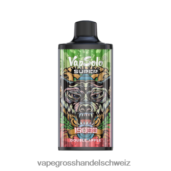 Vape Großhandel Tornado - Vapsolo SUPER Einweg-Vapor Doppelapfel HTX6V4111