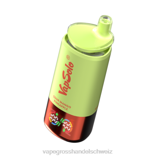 Vape Grosshandel Schweiz - VapSolo Triple 30000 Züge Erdbeer-Kiwi und saure Mango-Ananas und Red Bull D46J85