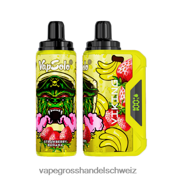 Vape Großhandel Preise - Vapsolo VIKING Einweg-Vapor Erdbeerbanane HTX6V4137