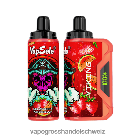 Vape Grosshandel Schweiz - Vapsolo VIKING Einweg-Vapor Erdbeerwassermelone HTX6V4140
