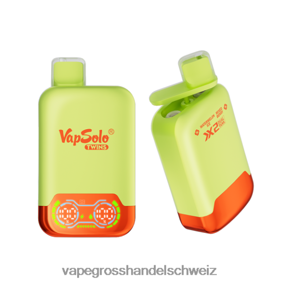 Vape Großhandel Preise - Vapsolo TWINS Einweg-Vapor Wassermeloneneis und gemischte Beeren HTX6V4128