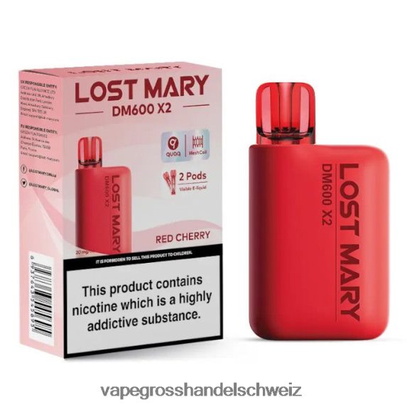 Elektronische Zigarette Flugzeug 666R84479 rote Kirsche LOST MARY DM600 X2