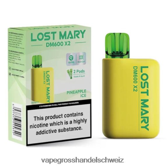 Elektronische Zigarette Kaufen 666R84477 Ananaseis LOST MARY DM600 X2