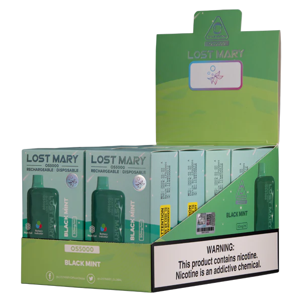 Dampfen Schweiz 666R84106 schwarze Minze LOST MARY OS5000