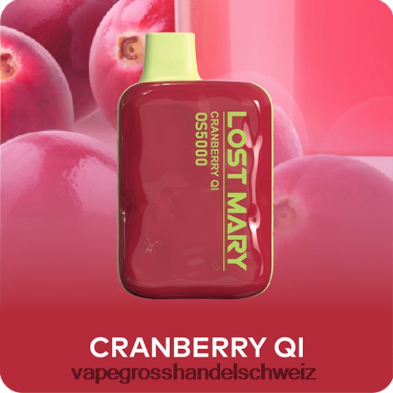 Elektronische Zigarette Iqos 666R84490 Cranberry-Qi LOST MARY OS5000