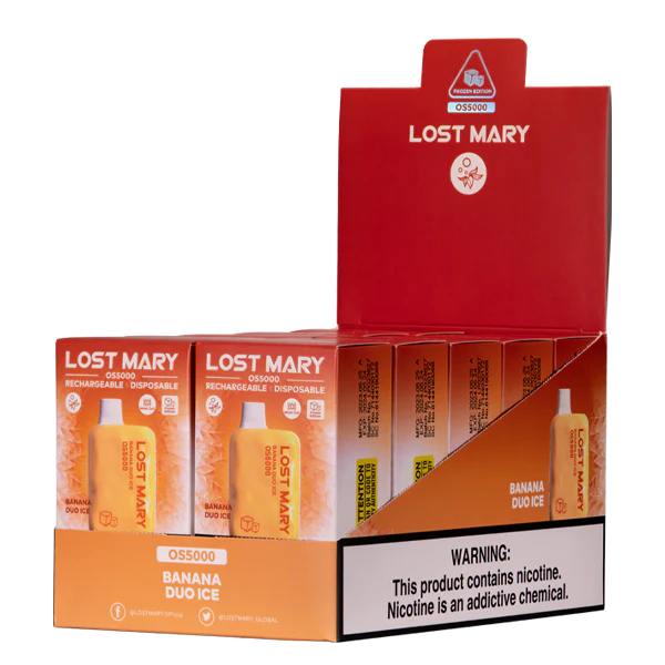 Elektronische Zigarette Kaufen 666R84107 Bananen-Duo-Eis LOST MARY OS5000