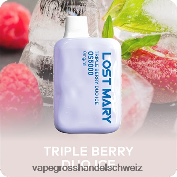 Vape Großhandel Elfbar 666R84504 Dreifaches Beeren-Duo-Eis LOST MARY OS5000 0 mg/ml