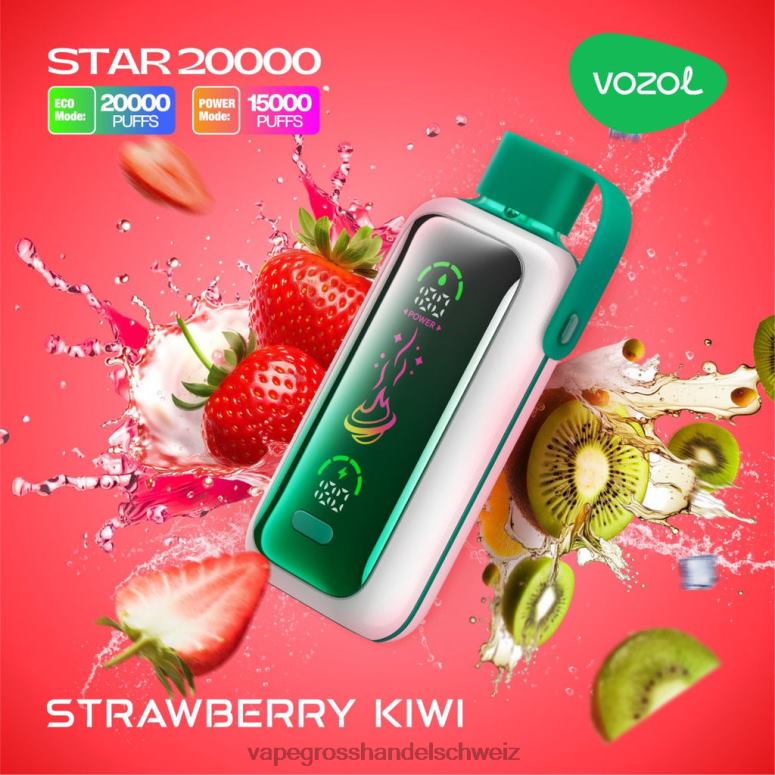 VOZOL STAR 20000 Erdbeer-Kiwi 328N220 | Elektronische Zigarette Iqos