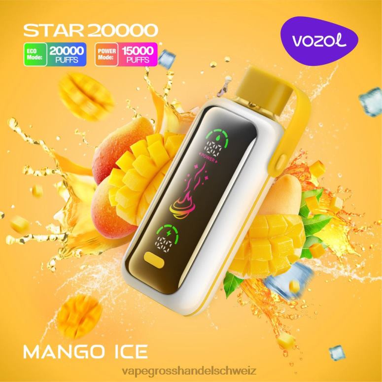 VOZOL STAR 20000 Mango-Eis 328N213 | Vape Großhandel Tornado