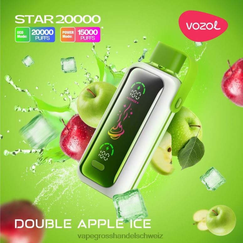 VOZOL STAR 20000 doppeltes Apfeleis 328N27 | Elektronische Zigarette Kaufen