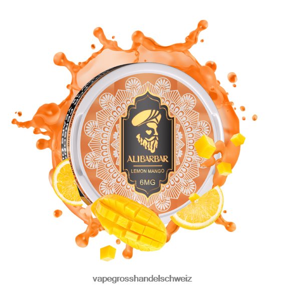 Vape Großhandel 666R8461 Zitronenmango ALIBARBAR Nikotinbeutel