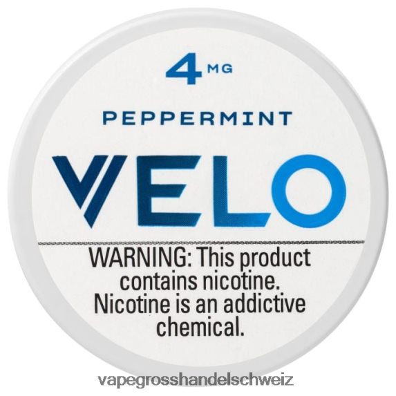 Vape Großhandel 666R8441 Pfefferminze VELO Nikotinbeutel 4 mg