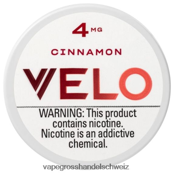 Vape Großhandel Preise 666R8442 Zimt VELO Nikotinbeutel 4 mg