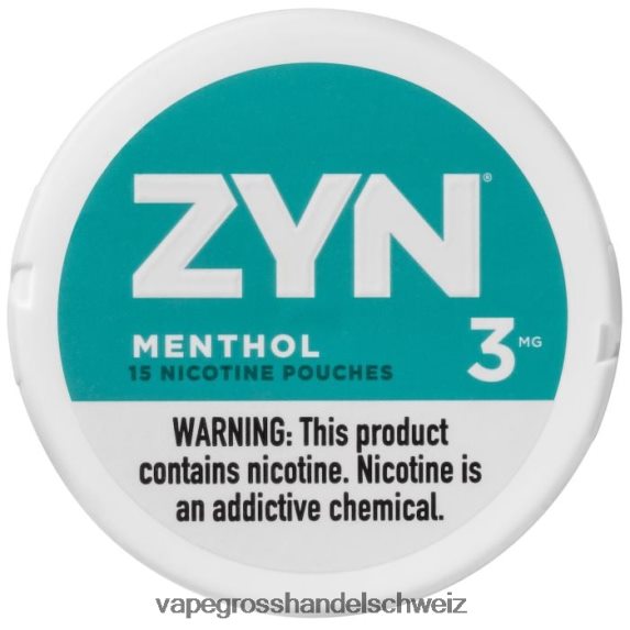 Vape Großhandel Tornado 666R8433 Menthol ZYN Nikotinbeutel 3 mg