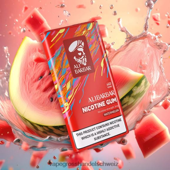 Vape Großhandel Elfbar - Alibarbar Nikotinkaugummi Wassermelone HTX6V485