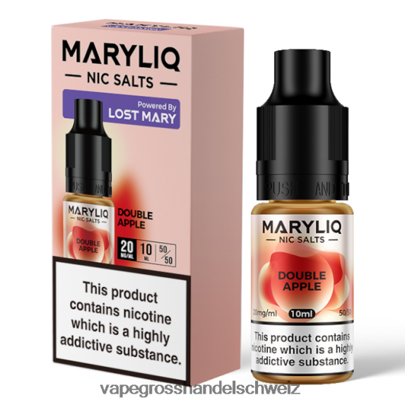 Dampfen Schweiz 666R84446 Doppelapfel LOST MARY MARYLIQ Nic-Salze – 10 ml – 20 mg