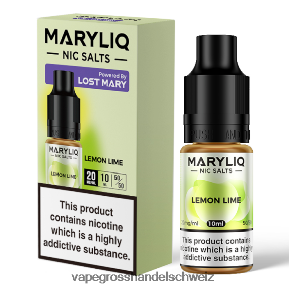 Elektronische Zigarette Kaufen 666R84447 Zitronenlimette LOST MARY MARYLIQ Nic-Salze – 10 ml – 20 mg