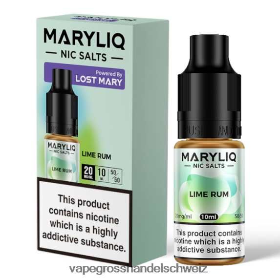 Elektronische Zigarette Ohne Nikotin 666R84448 Limettenrum LOST MARY MARYLIQ Nic-Salze – 10 ml – 20 mg