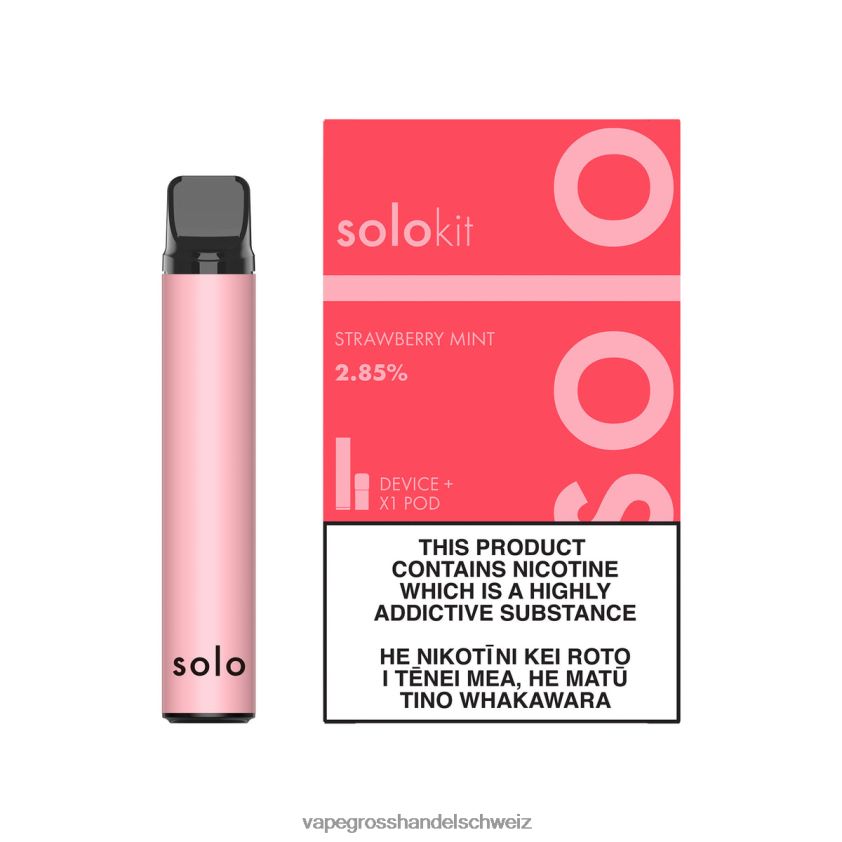 Vape Großhandel - Solo Pod-Kit Erdbeerminze R8BVXD41