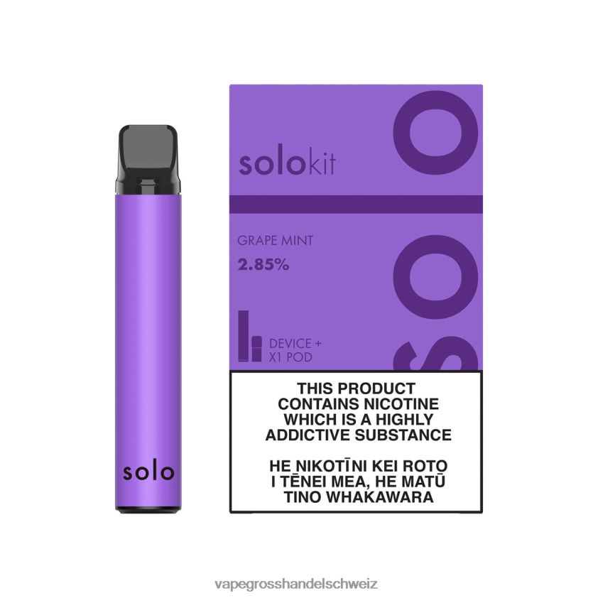 Vape Grosshandel Schweiz - Solo Pod-Kit Traubenminze R8BVXD45