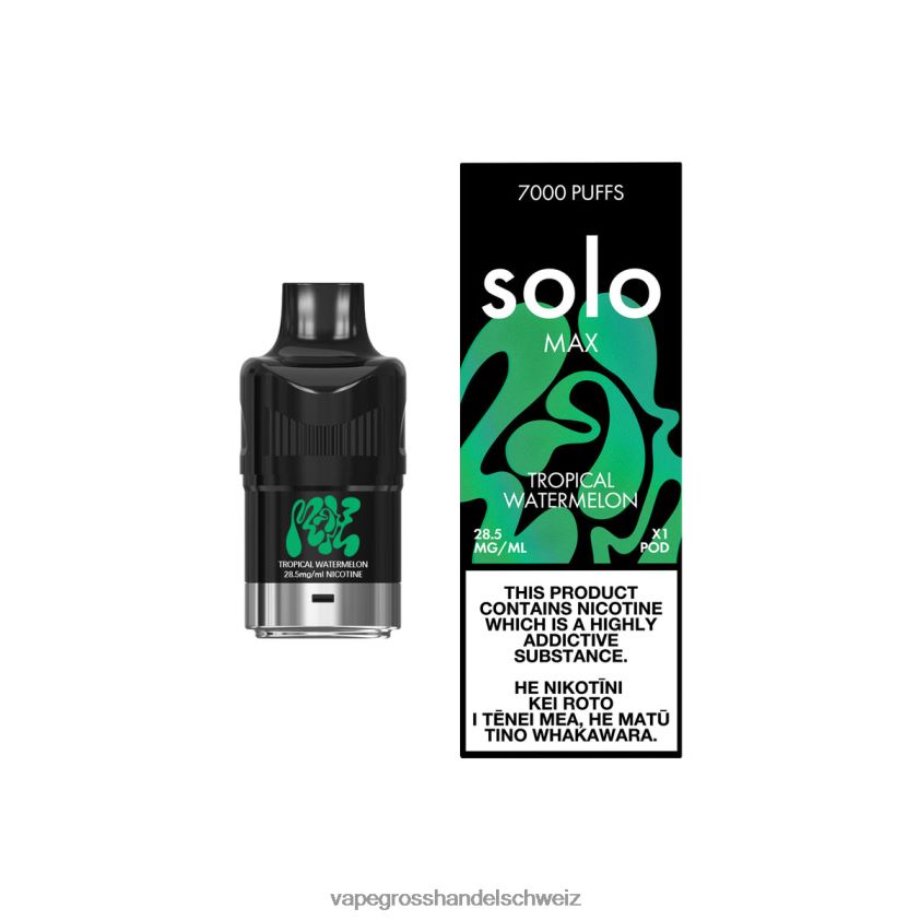 Vape Großhandel Preise - Solo MAX Schote tropische Wassermelone R8BVXD82