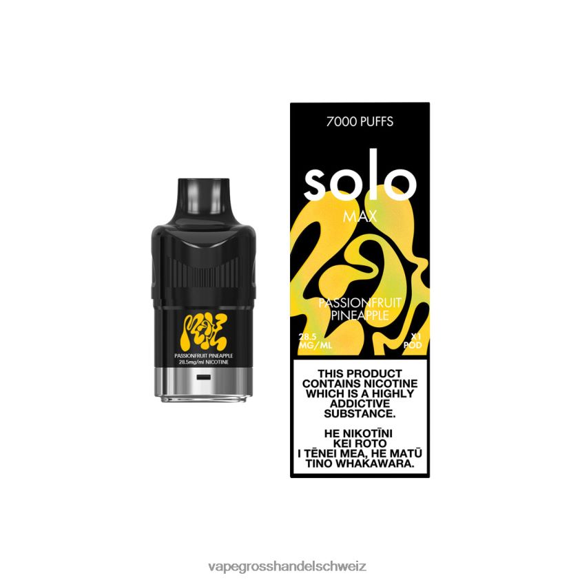 Vape Großhandel - Solo MAX Schote Passionsfrucht-Ananas R8BVXD81