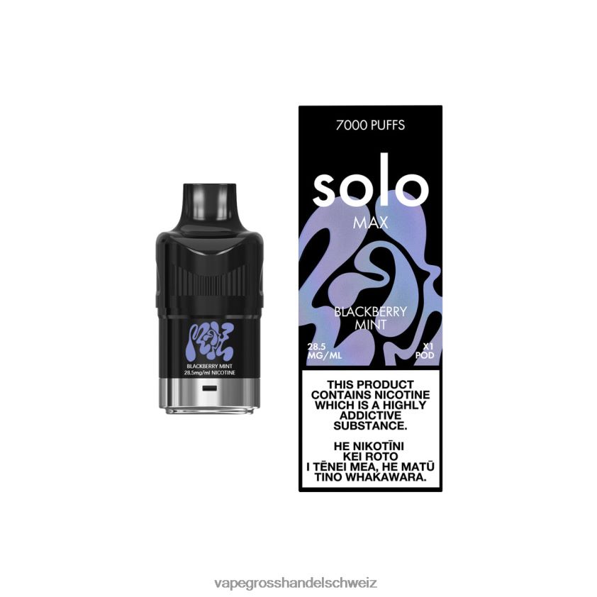 Vape Großhandel Tornado - Solo MAX Schote Brombeerminze R8BVXD73