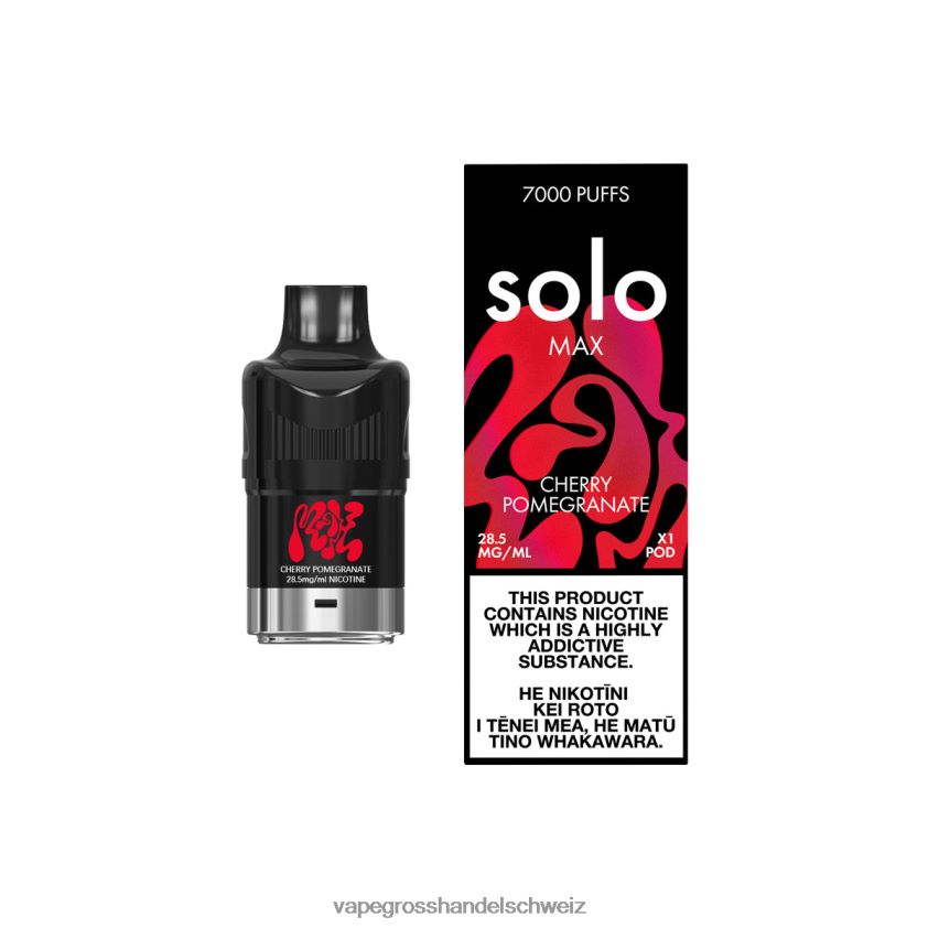Vape Großhandel Tornado - Solo MAX Schote Kirschgranatapfel R8BVXD83